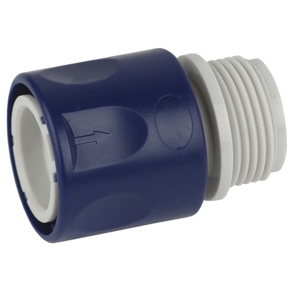 Коннектор GREEN APPLE GAES20-10 для шланга с внешней резьбой 19мм 3/4 | Аксессуары для полива Green Apple