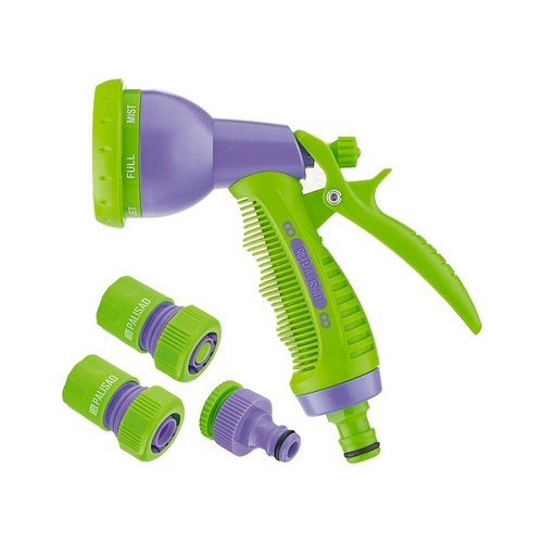 Пистолет распылитель для полива и набор соединителей 3/4
