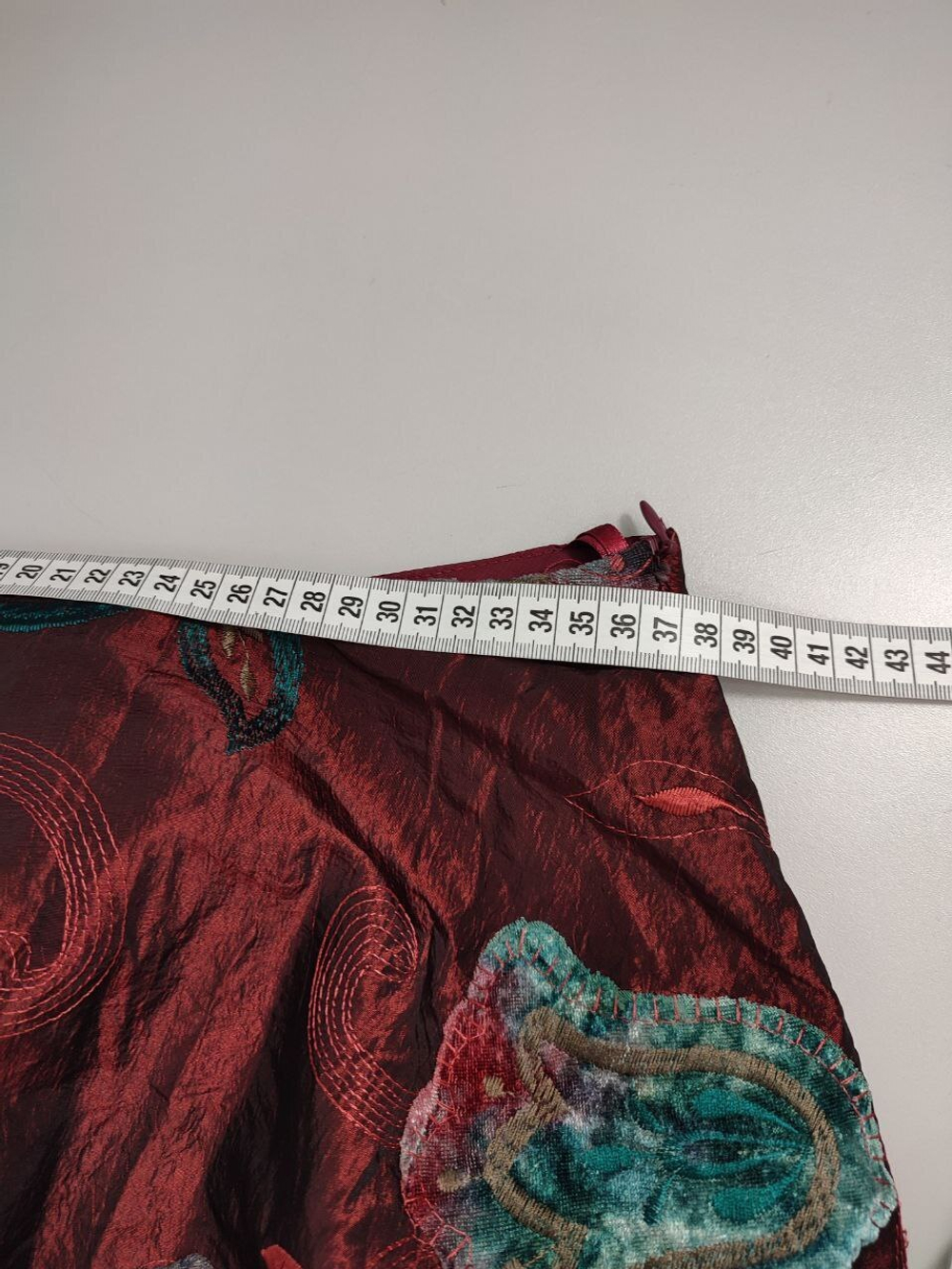 Юбка миди с цветочным принтом 44 размер