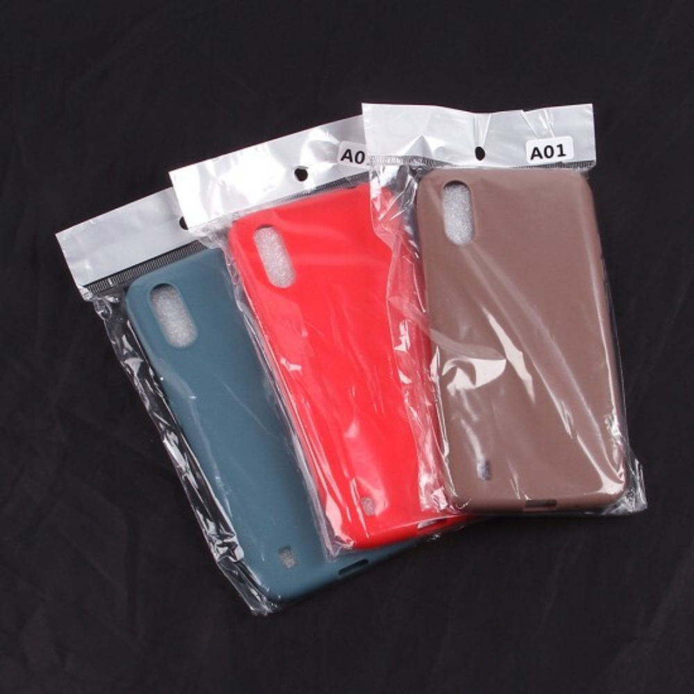 Чехол ТПУ для Samsung Galaxy A01, 011010 Оливковый