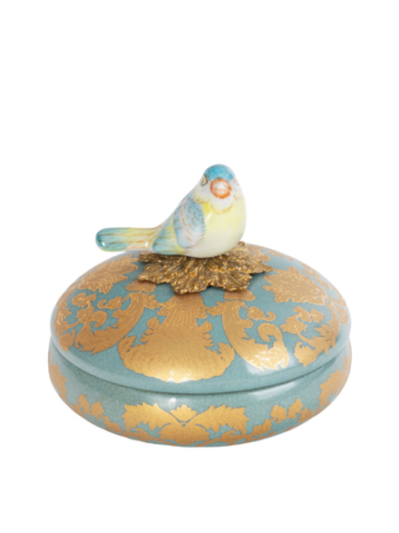 GLASAR Шкатулка с птичкой