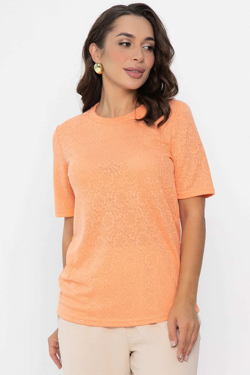 Футболка Нэсти (оранжевая) Б14077-10М LT Collection