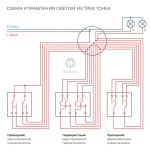 Перекрестный переключатель двухклавишный (слоновая кость) W1123003
