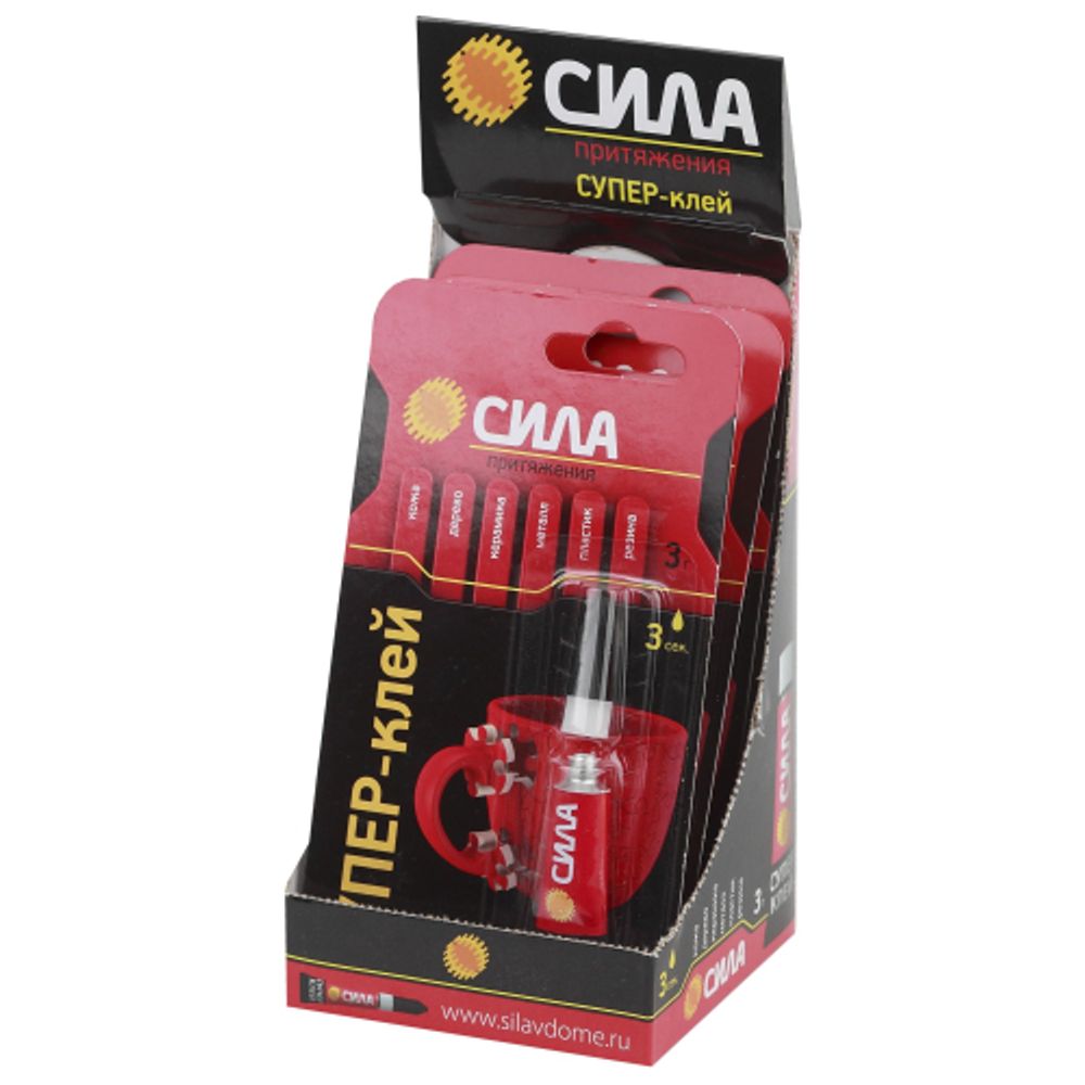 Супер-клей СИЛА SBL1-3 СВЕРХПРОЧНЫЙ 3 г блистер | Сила
