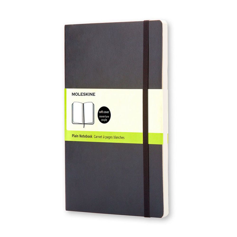 Блокнот Moleskine Classic Soft Large черный (QP618)
