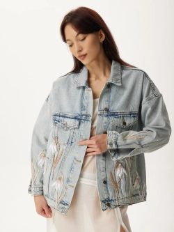 Жакет джинсовый классический АУРА, голубой