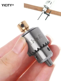 4в1 Мини патрон кулачковый на вал 3,17мм. гравера /мини дрели /сверлильного станка, зажим d 0,3-4,0 мм.
