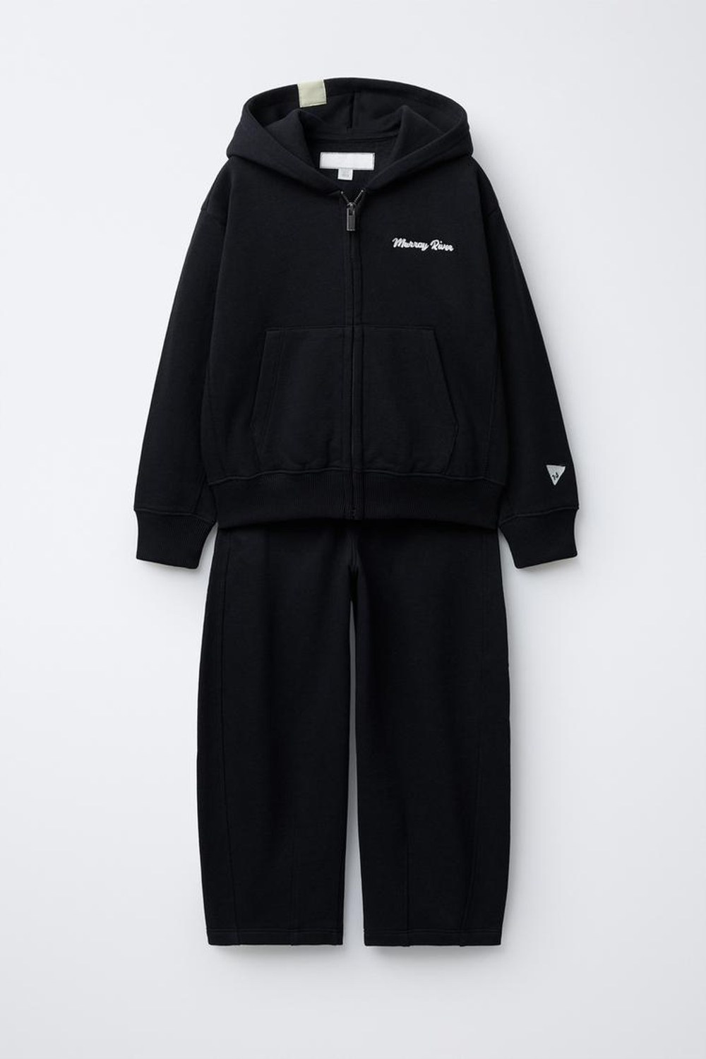 ZARA КОМПЛЕКТ ИЗ ТОЛСТОВКИ И БРЮК BALLOON, МОРСКОЙ ТЕМНО-СИНИЙ