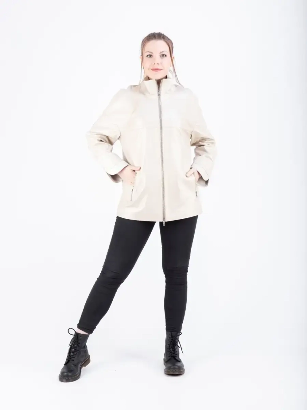 Куртка женская кожаная большие размеры