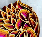 Мандала Сердце от SamCraft - сборные объемные 3D картины из дерева своими руками