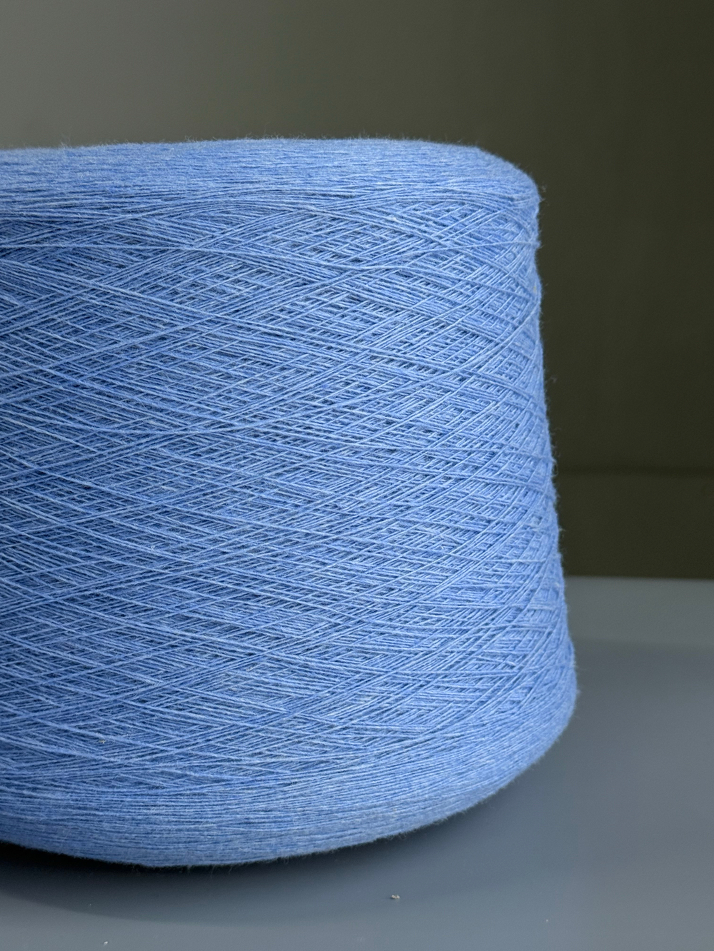 Пряжа Lanerossi ALBANY, 1/15 (100% мериносовая шерсть кардная),1500м/100гр, ярко-голубой меланж