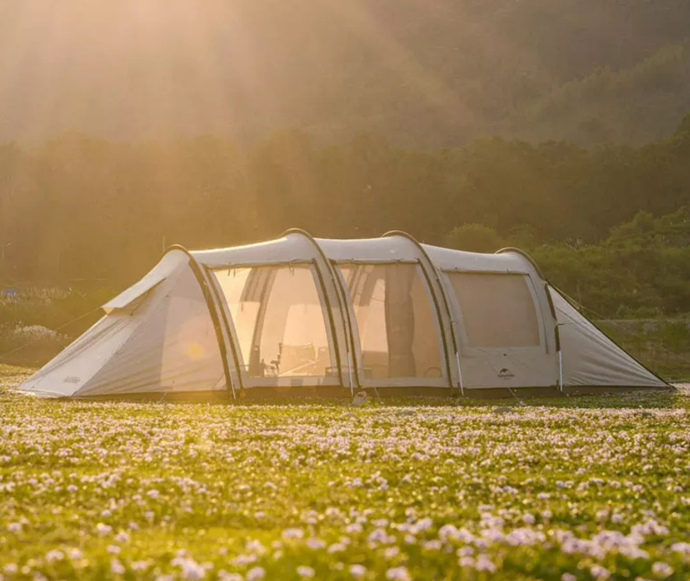 Палатка Naturehike Cloud Vessel Tunnel UPF 50+ 5-6 местная L, песочный