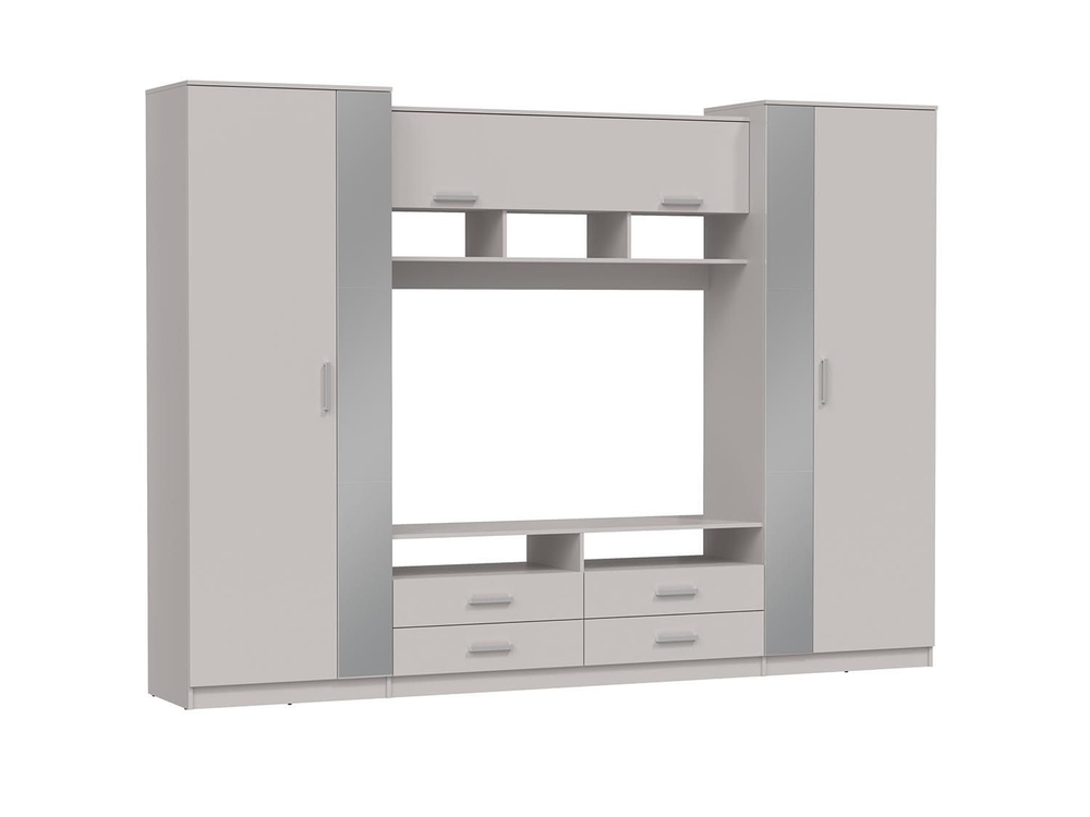 91.01 Вена шкаф многоцелевой Белый / Кашемир