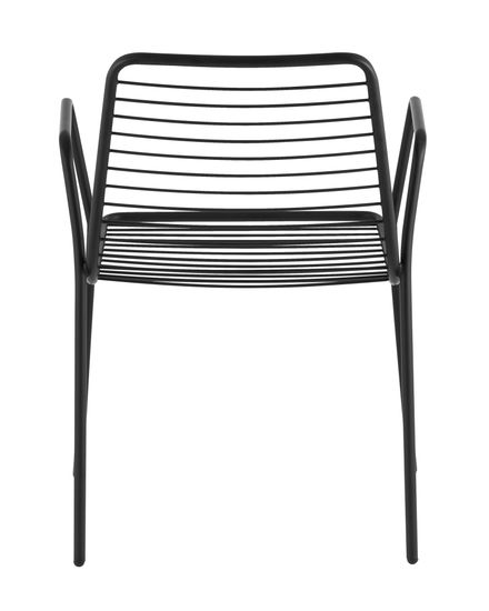 Стул с подлокотниками Дели металл черный