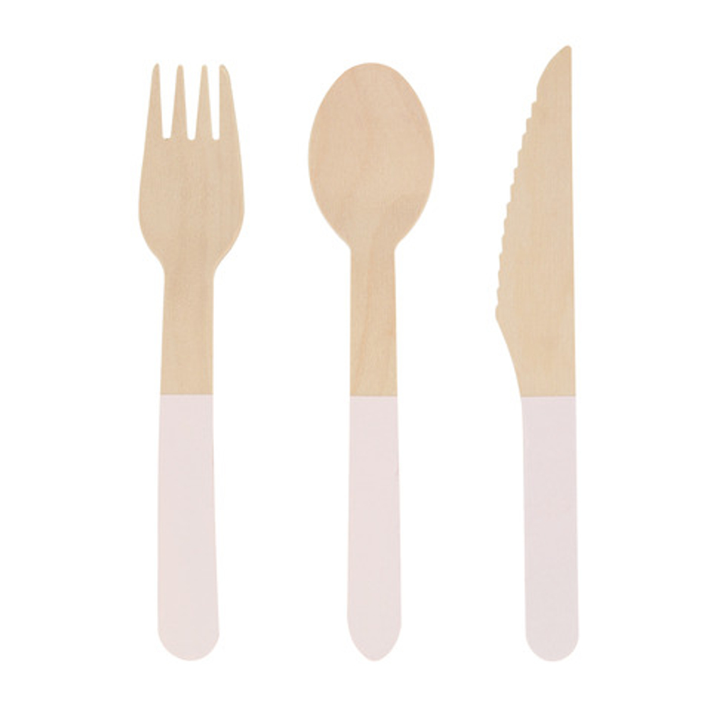 Столовые приборы "Нежно-розовые" на 8 персон