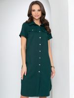 Платье-рубашка Сидни (изумруд) Diolche (Акция)