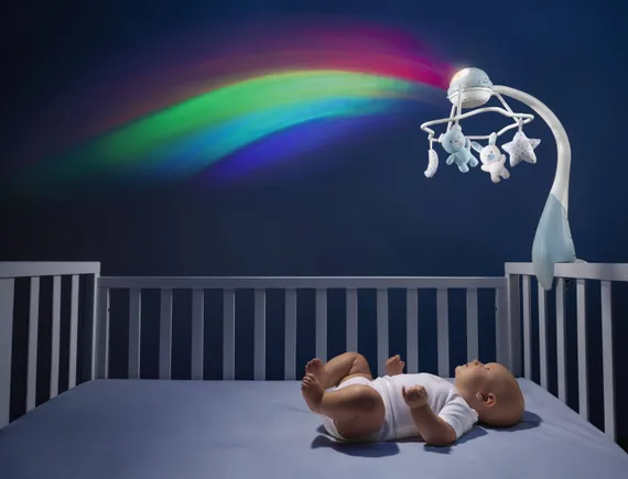 Игрушка-мобиль Chicco Радуга Голубая