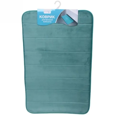 Коврик для ванной 50*80"Грация» синий