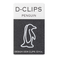 Скрепки Midori D-Clips Penguin (12 шт.)