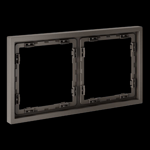 Рамка пластиковая S70 на 2 пост, (капучино) Voltum VLS100214