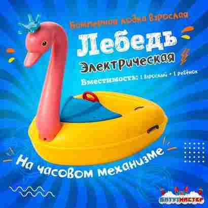 Электрическая лодка-катамаран «Лебедь» XL взрослая, 1+1