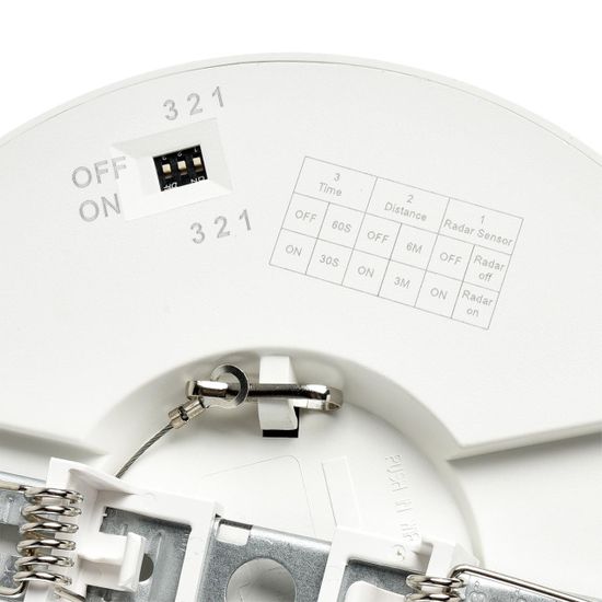 7790/12L MITRA LED SN 000 Светильник пластик/белый LED 12Вт 3000/4000/6500К D170 IP44 CCT/датчик движения NEBULA WHITE