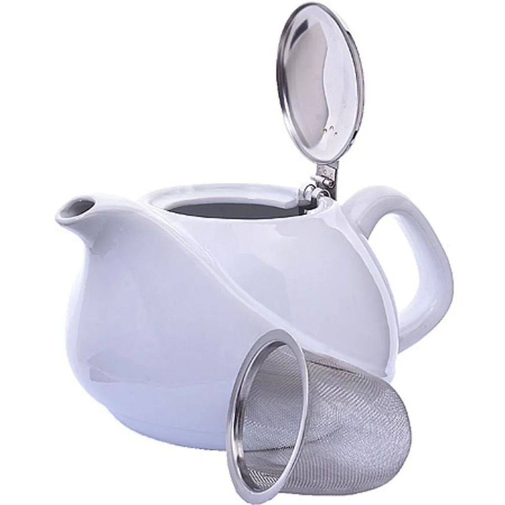 Чайник заварочный керамика, 0.75 л, с ситечком, Loraine, 23057-4, в асс
