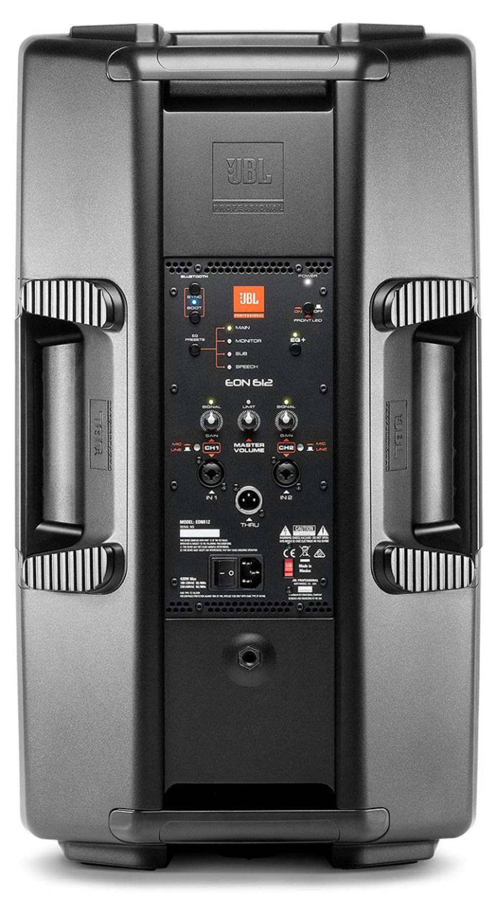 JBL EON612 акуст. система, 12'', 2-полосная, активная 500 Вт, 126 dB, управление по Bluetooth, 15 кг