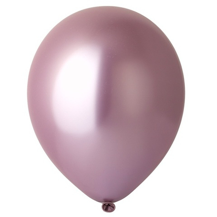 Воздушные шары Весёлая Затея, хром нежно-розовый, 50 шт. размер 5" #1102-2406