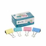 Зажим LITE 41 мм металл ассорти 12 шт/упак