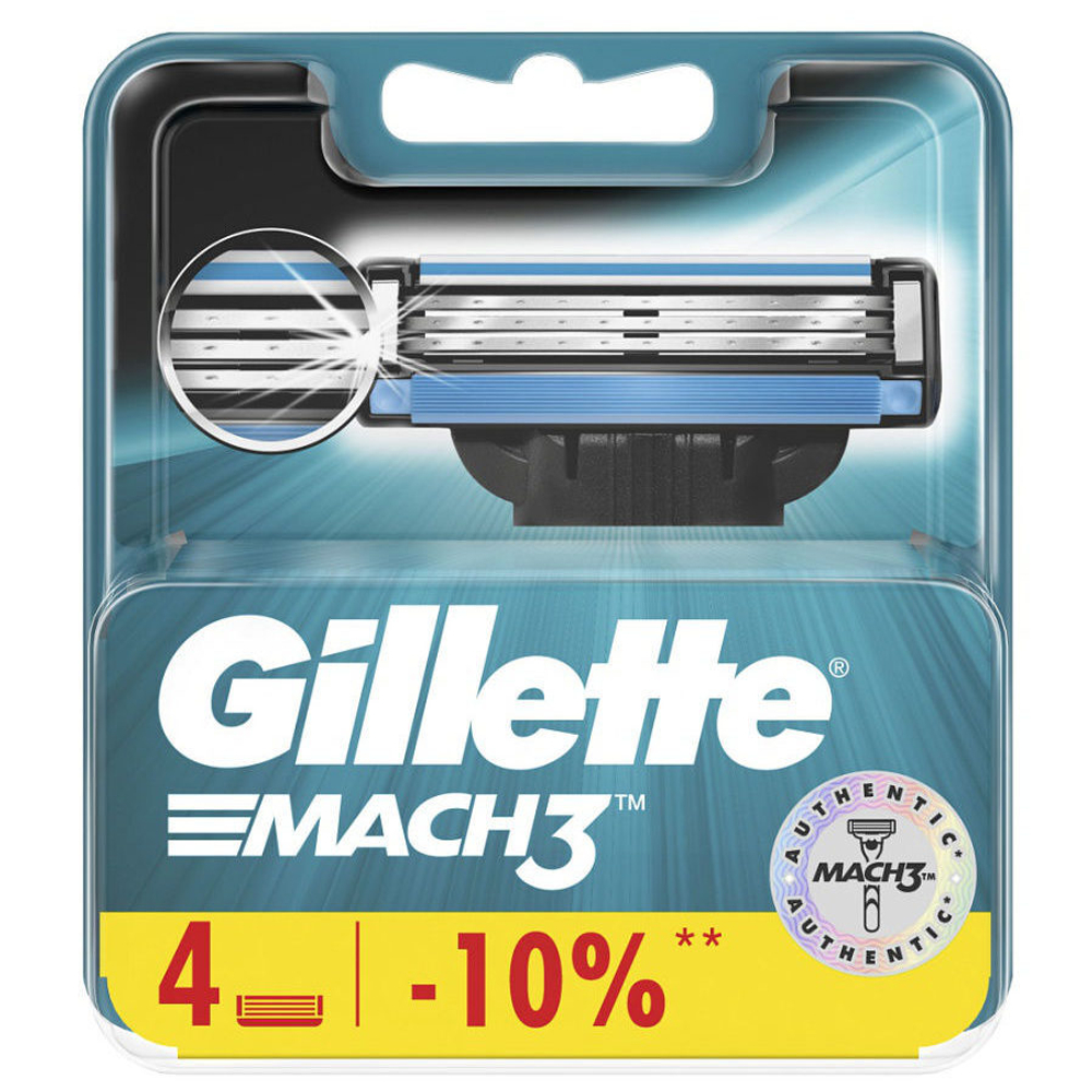 Сменные кассеты Gillette Mach3 4шт