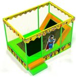 Батутный комплекс с поролоновой ямой и горкой «Слоненок Дамбо»