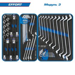 KING TONY (9G38-235MRVR) Набор инструментов "EFFORT" в красной тележке, 235 предметов