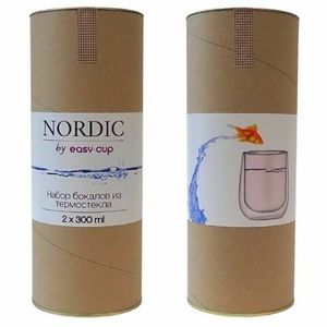 В таком тубусе вам доставят бокалы Nordic by Easy-cup