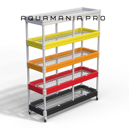 Стеллаж с полиамидной сеткой (вариант 15) - 1500х500х1800 мм