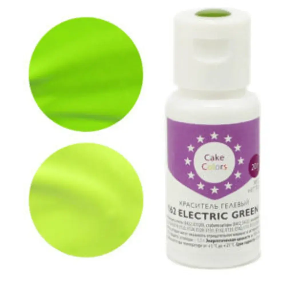 Краситель гелевый GLEB (CAKE) COLORS 164 Electric green 20 гр