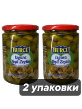 Оливки зеленые BURCU на гриле 520 г x 2 шт