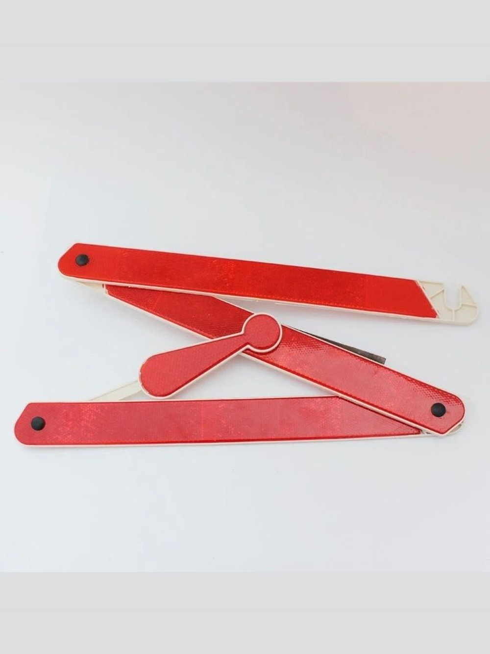 Знак аварийной остановки 38х38х38 см, Треугольник светоотражающий, Дорожный знак аварийный