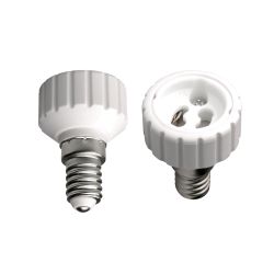 LH14-GU10L Переходник с цоколя Е14 на GU10. Материал корпуса PBT