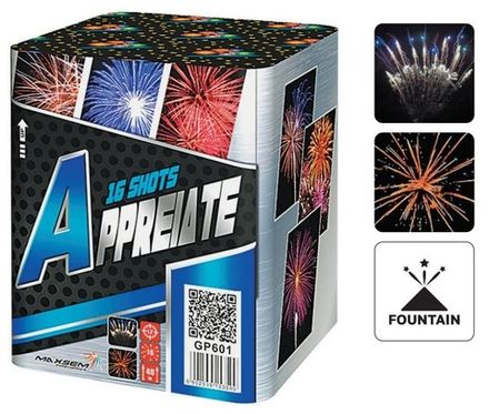 Батарея салютов "Appreiate" GP601 16 залпов * 1.2"  (1/8)
