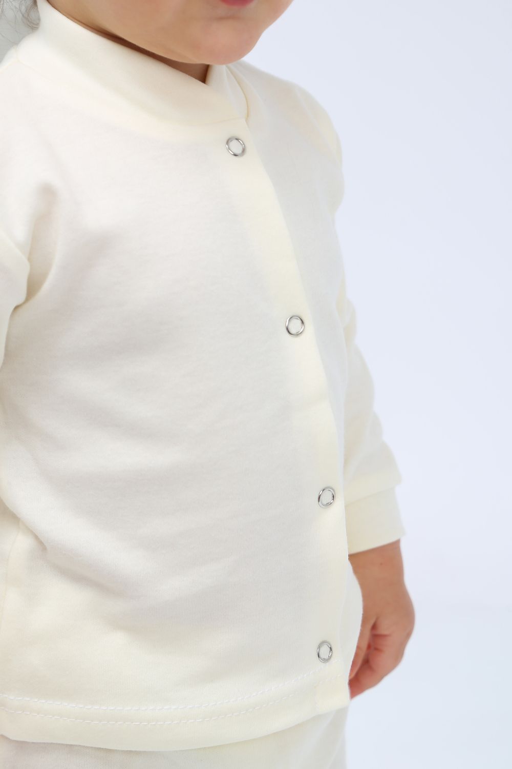 Набор ясельных кофточек интерлок 2шт голубой+бежевый арт. КФ-И/1 Натали (Акция)