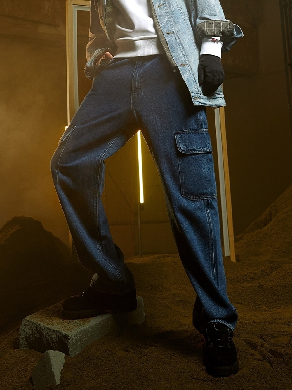 Мужские свободные прямые джинсы Levi's 568 Stay Loose 000LP-0000