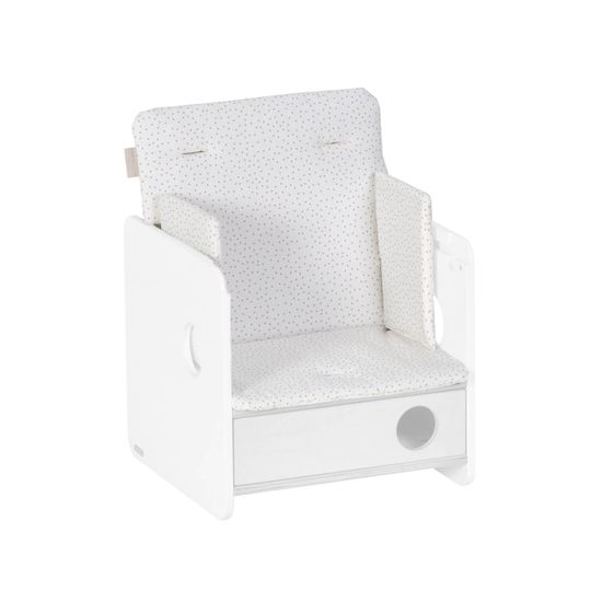 Подушка для стульчика Nuun в розовый горошек 100% органический хлопок (GOTS)