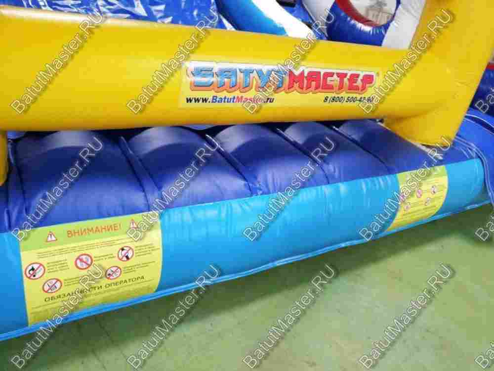 Батут-горка "Дракон 2", 16*8*11 м