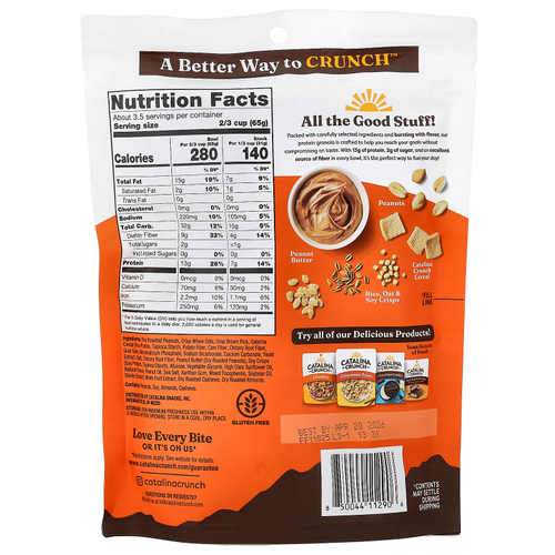 Catalina Crunch, протеиновая гранола, арахисовая паста, 227 г (8 унций)
