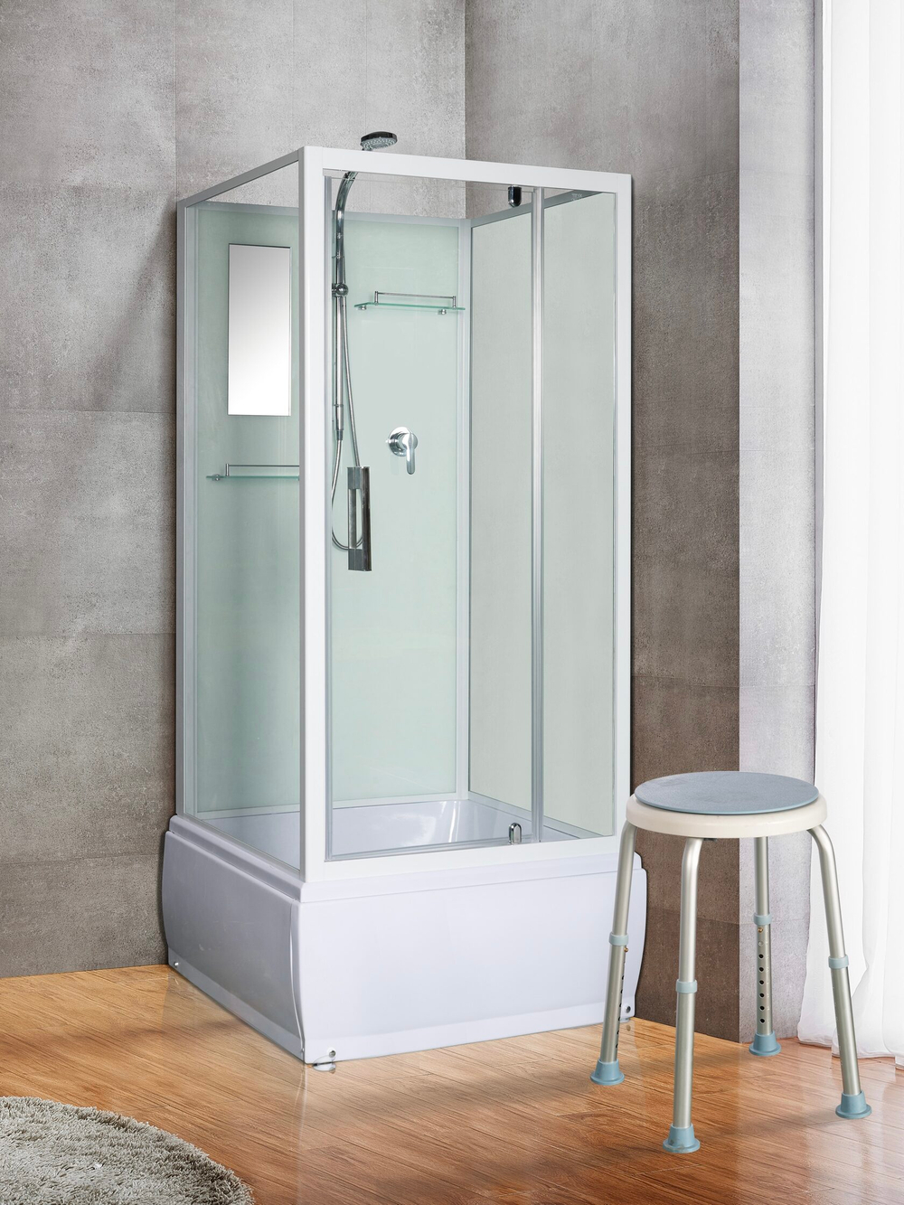 Душевая кабина RIVER TANA Б/К 90/38 90х90х217 10000003118 Универсальная Квадратная