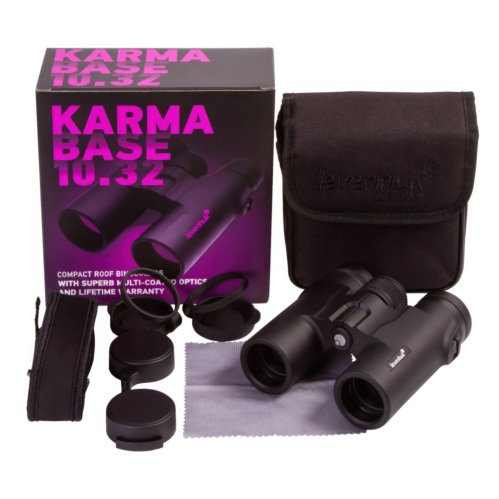 Бинокль Levenhuk Karma BASE 10x32 - Комплект поставки