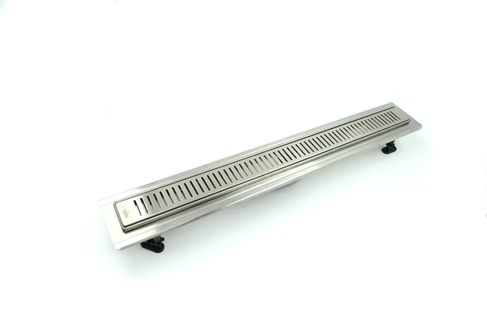 Дренажный канал TIMO Steel 60см, стальной корпус, решетка - полоски BSSG-60 S50Rb