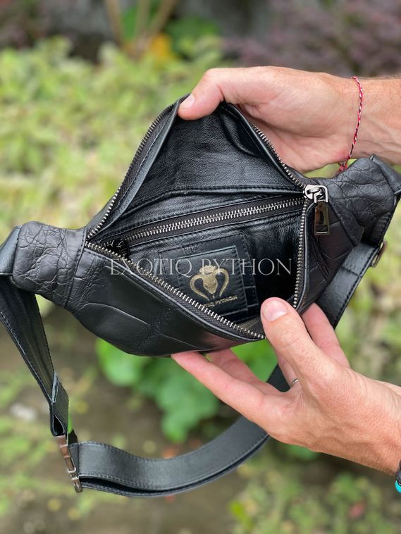 Поясная сумка из кожи крокодила- BG-492