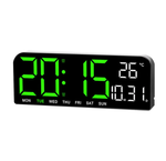 Часы настенные LED MIRROR GH0707 Green&White